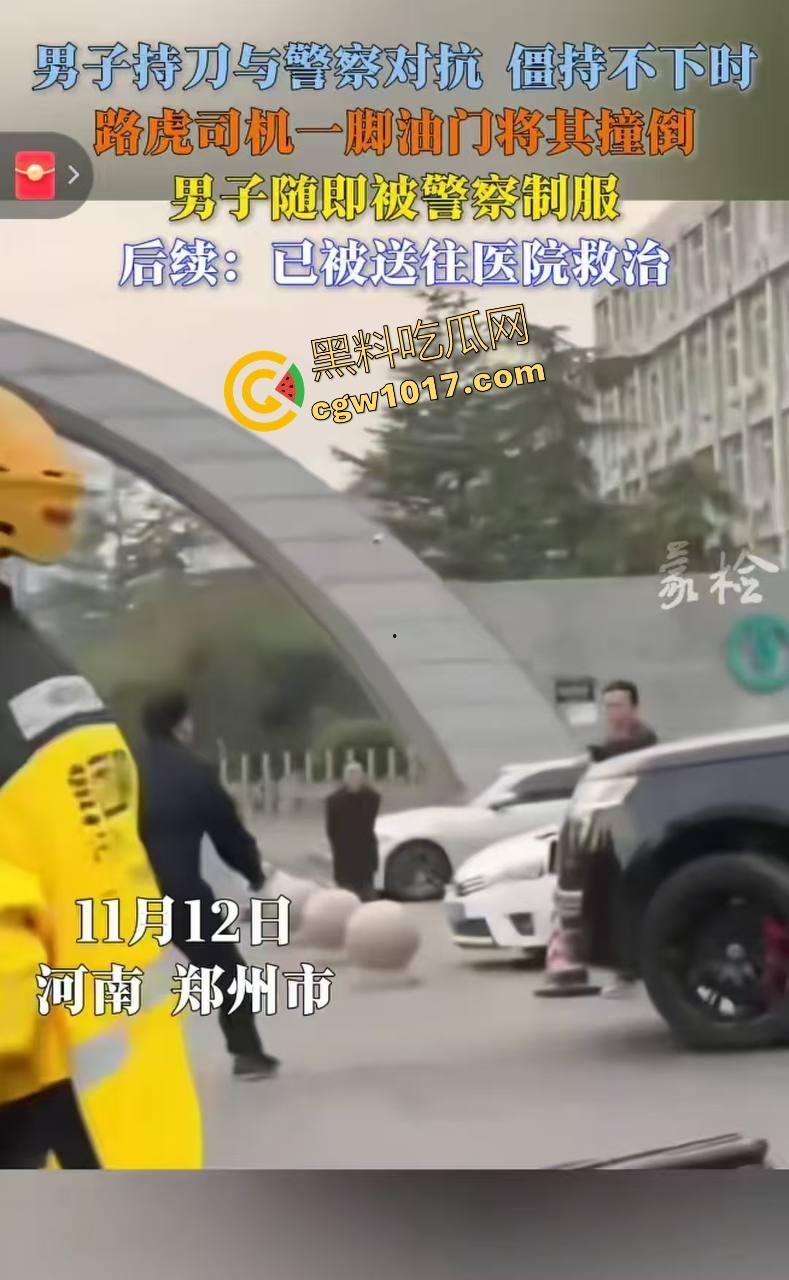 大型纪录片【路虎宣传片】持续为你播出,路虎大哥见义勇为撞翻持刀男子,后退瞄准机会就撞上去,难怪你能开路虎!-4