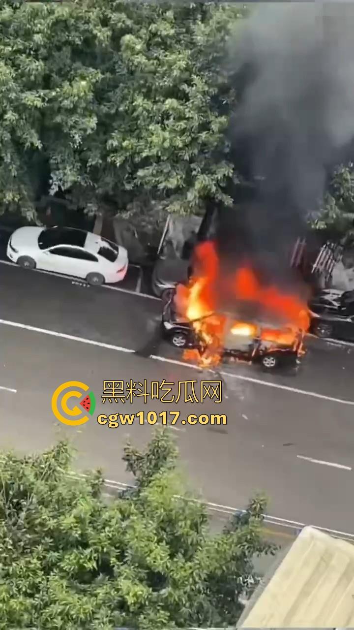 四川绵阳江油又是汽车自燃,期间还多次发生爆炸,把旁边路边停放的车都波及到了,路边车车主一起床天塌了!-5
