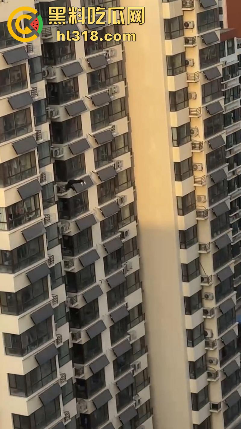 瓜友实拍男子跳楼,少年失恋想不开,消防员搭好救生垫,结果正好错过,摔在地上当上死亡!-5